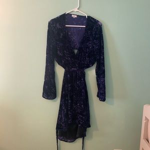 Purple cut out dress